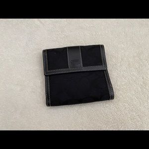 Coach Signature Double Sided Wallet EUC Unique